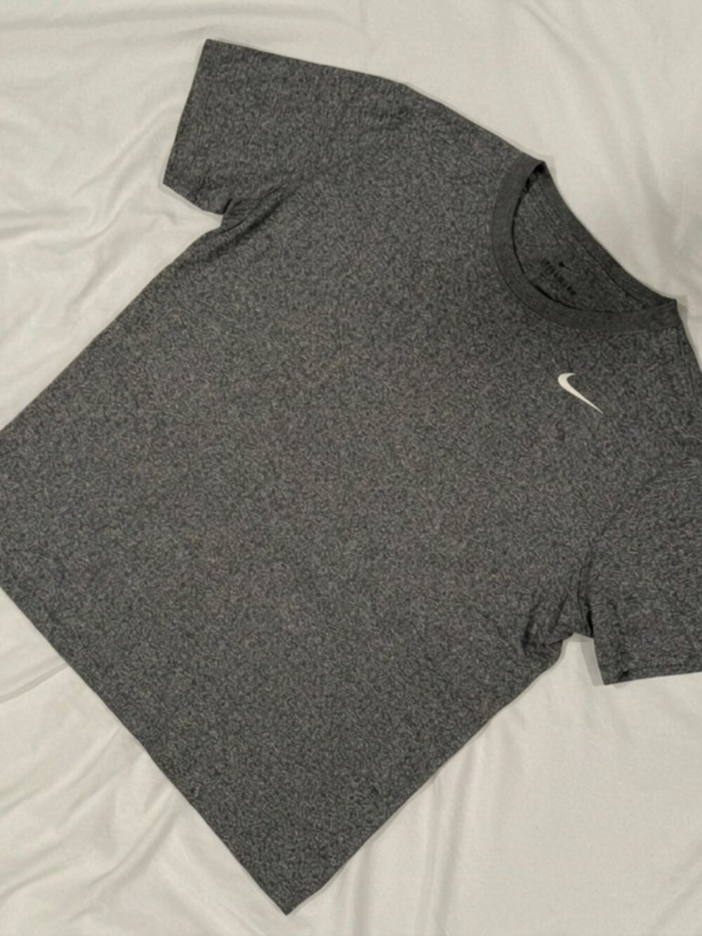 Nike Women’s Dri-FIT T-Shirt Heather Gray XL DX0687-011 Athletic